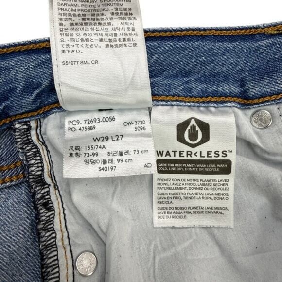 LEVI'S Ribcage Straight Ankle Size 29 At The Ready - Picture 6 of 8